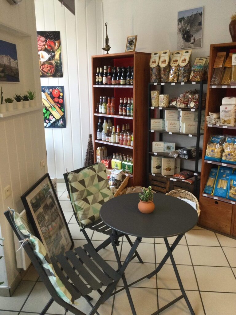 coin détente dans la boutique puglia-sapori d'italia