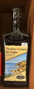 liqueur Vecchio Amaro del Capo de calabria