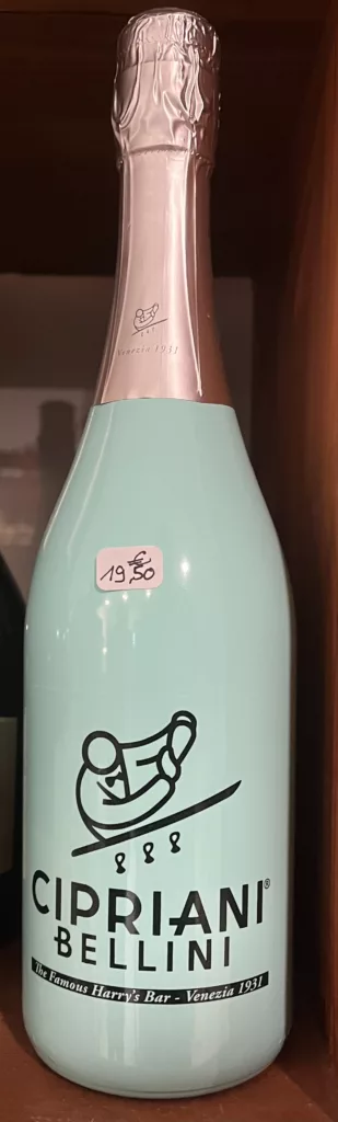 bouteille de bellini cipriani en magasin