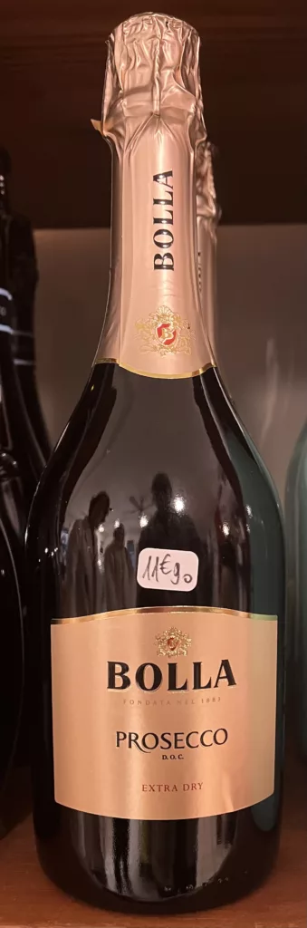 bolla prosecco en bouteille de 75 cl