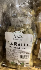 taralli con cime di rape en paquet de 300 grammes