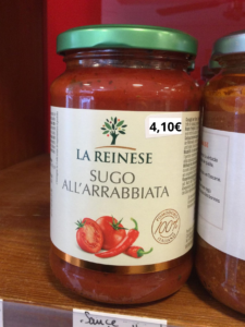 sauce arabiata en conserve