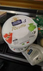 ricotta en pot de 250 grammes