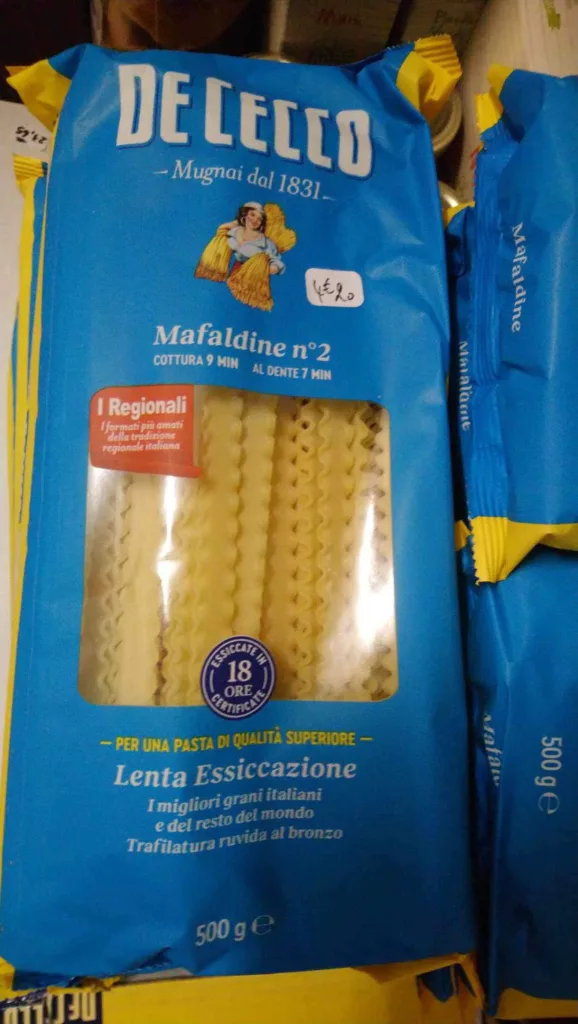 mafaldines en sachet de 500 grammes