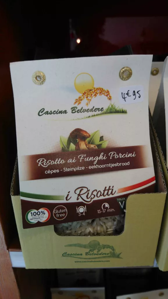 sachet de risotto aux cèpes