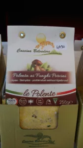 sachet de polenta aux cèpes